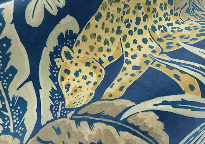 Leopard, Lapis- Twist&Fit Roman Blind - Image 4